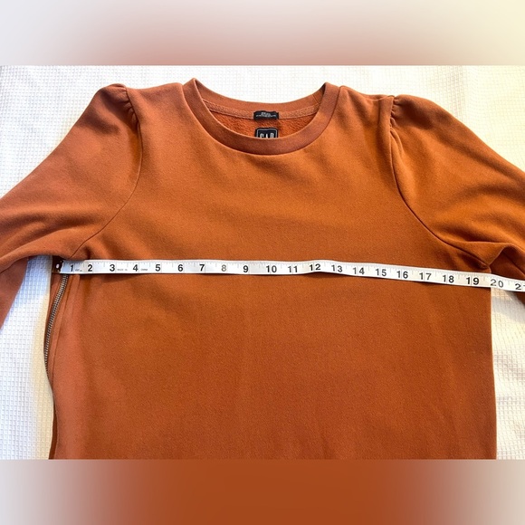 GAP Maternity Women’s Orange Sweatshirt Long-Sleeve Side Zippers Adjustable - Picture 9 of 13